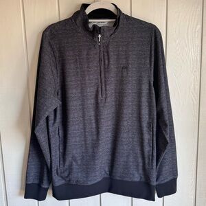 Travis Mathew Dark Gray Quarter Zip Long Sleeve